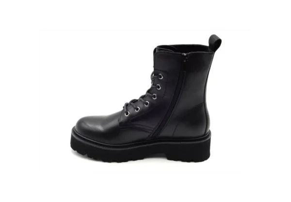 Donna Cult Anfibio In Pelle Con Zip Cle103130 Black