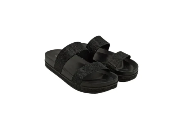 Donna Laura Biagiotti Ciabatta Da Donna Con Strass 7716 Black