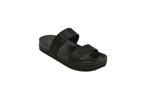 Donna Laura Biagiotti Ciabatta Da Donna Con Strass 7716 Black