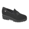 Donna Valleverde Mocassino Da Donna Con Zeppa 45106 Nero