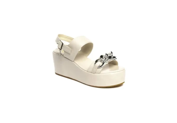 Donna Gold&amp;Gold Sandalo Da Donna Con Zeppa Goldegold Gp22-320 Beige