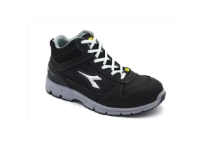 Uomo Utility Diadora Scarpa Antinfortunistica In Nabuk Nero Diadora Run Mid S3 Src Esd