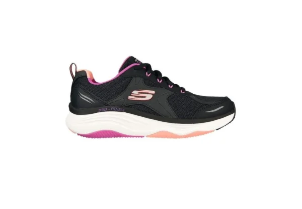 Donna Skechers Scarpa Sportiva Da Donna 149836 Bkmt D'Lux Fitness