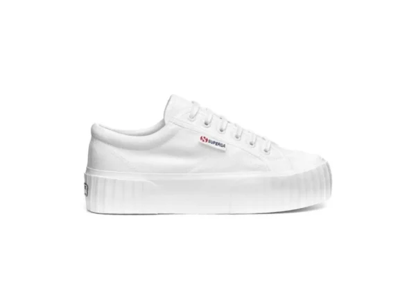 Donna Superga Sneakers Da Donna In Cotone 2631 Stripe Platform