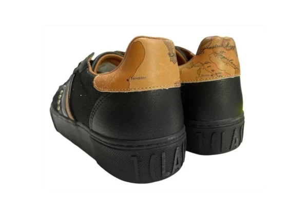 Donna Alviero Martini J Sneakers Da Donna Lurex Con Stampa 1291 Black Geo Be
