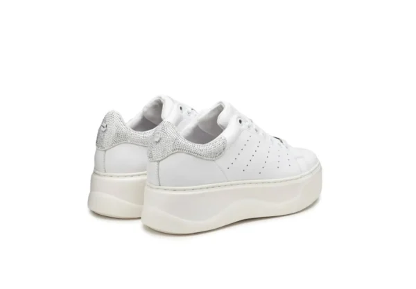 Donna Cult Sneakers Da Donna Platform In Pelle Clw316220 White