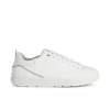 Uomo Geox Sneakers Da Uomo Casual In Pelle U25E7B Spherica White