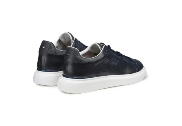 Uomo Guardiani Sneakers Da Uomo In Pelle Blu Agm003709