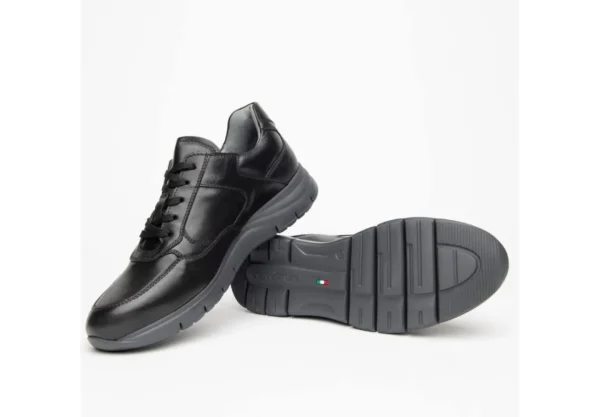 Uomo Nero Giardini Sneakers Da Uomo In Pelle Sportive I102153U Nero