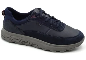 Uomo Geox Sneakers In Pelle Spherica U16Bye Navy