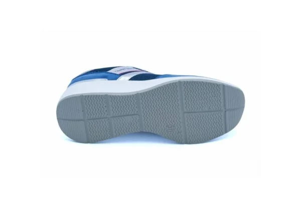 Donna Queen Helena Sneakers Lurex Con Zeppa 24-32 Blu