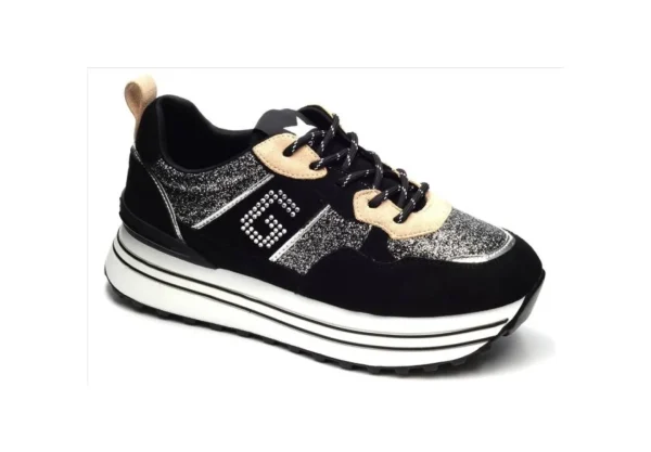 Donna Gold&amp;Gold Sneakers Platform Con Lacci Gold&Gold Gb142