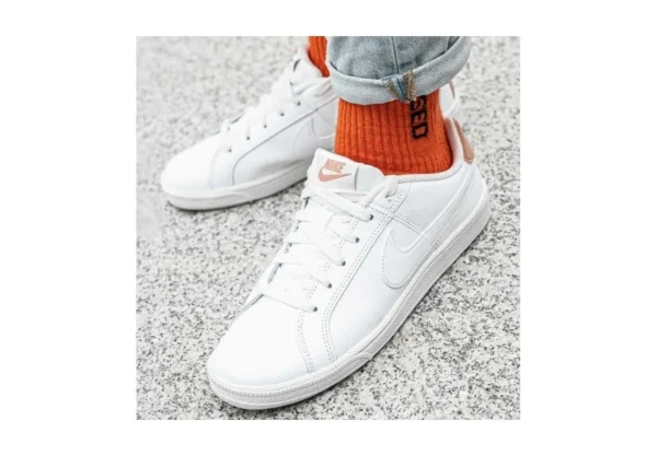 Donna Nike Sneakers Sportiva Da Donna In Pelle Court Royale 749867 Bianco