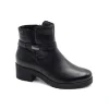 Donna Valleverde Tronchetto Casual In Pelle Con Zip 16122 Vitello Nero